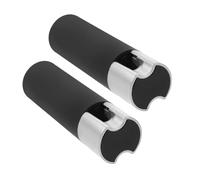 Ipetboom 2 pièces Poids de Cordon de Rideau Lesté Noir Accessoires pour Stores Verticaux et Rideaux Poignées Plastique Givré Fixation Anti-Vent pour Stores à Enroulement Lot