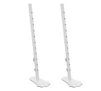 Ipetboom 2 Pièces Support de Fixation de Bureau pour Plaque Perforée | Hauteur Réglable, Installation Simple, Usage Polyvalent, Matériel de Fixation Inclus pour Tables D’atelier et Studio