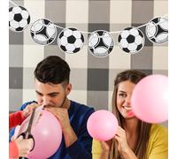 Ipetboom 5 Ensembles de Banderoles de Football en Papier pour Décoration de Fête Thème du Football, Bannière Multifonctionnelle à Suspendre en Intérieur ou Extérieur