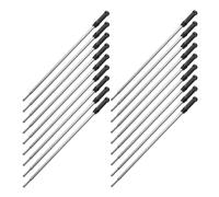 Ipetboom 50 Pièces Lot de Recharges pour Stylo à Bille en Métal Noir Encre à Séchage Rapide, Recharge de Stylo Remplaçable pour Présent Rentrée au Bureau la Maison