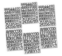 Ipetboom 6feuilles Stickers Lettres Alphabet Adhésifs pour Tableau Affichage et Sticker Mural Educatif pour Chambre Garçon Fille Salon Intérieur