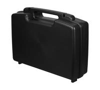Ipetboom Boîte à Outils Portable Rigide en Plastique Noir 44,3 X 28,5 X 12,6 Cm avec Poignée Ergonomique, Petite Mallette de Rangement Robuste pour Composants Électroniques et Accessoires