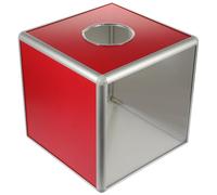 Ipetboom Boîte à Tombola Multifonctionnelle Couleur en Alliage D'aluminium, Urne Loterie Transparente Robuste Plusieurs Styles pour Réunion et Événement Couleur Plusieurs Styles