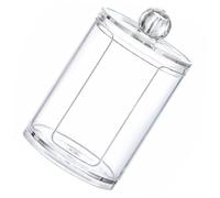 Ipetboom Boîte de Rangement Transparente pour Coton et Gobelets Papier avec Petite Boîte Empilable pour Démaquillants et Accessoires de Salle de Bain
