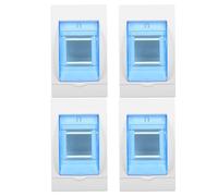 Ipetboom Boîtier de Distribution Électrique 4pcs Fenêtre Transparente pour 2-3 Circuits, Plastique Robuste, Options de Câblage Polyvalentes, pour Bureau et Centre Commercial