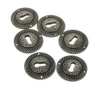 Ipetboom Cache-serrures Rétro En Alliage De Zinc, Plaques De Recouvrement De Trou De Serrure Pour Meubles Anciens, Décoration De Commode, Lot De 6 Pièces, Usage Polyvalent
