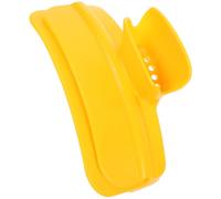 Ipetboom Égouttoir à Soupe en Silicone Jaune Flexible Bord Arrondi pour Casserole et Bol, Surface Lisse Cuisine sans Éclaboussures