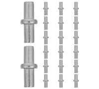 Ipetboom Goupilles à Ressort Inox M6x22,5 Lot de 20 Pièces, Axes de Charnière pour Portes D’armoire, Amortisseurs Intégrés, Réparation Meuble la Cuisine, Butées Anti-jeu, Quincaillerie