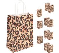 Ipetboom Lot de 12 Paquet en Papier Kraft, Pochette de Rangement Pratique pour Sachets de Bonbons, pour Fêtes et Emballage Élégant