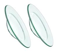 Ipetboom Lot de 2 Coupelles en Verre Rondes pour Brule Parfum, Diffuse Huiles Essentielles, Faciles à Nettoyer, pour Bougies et Friandises