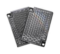 Ipetboom Lot de 2 Panneaux Rétroréfléchissants Photoélectriques Haute Visibilité Miroir Réflecteur pour Capteurs de Faisceau Résistant aux Intempéries pour Signalisation Routière et