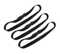 Ipetboom Lot de 3 Attaches Élastiques pour Paquet Poubelle en Plastique Noir, Bande Élastique Sécurisée et Ajustable, Compatible Poubelle Extérieur