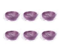 Ipetboom Ornement Fil Décoration de Poule en Nid de Artificiel pour Pourpre 6pcs et Accessoires Photo de Pâques de Poulailler Fleur