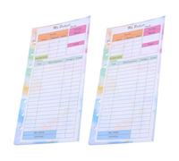 Ipetboom Planificateur budget papier A6 6 trous, 28 feuilles à recharges pour suivi des dépenses, inserts rechargeables pour organisation améliorée au travail, lot de 2 carnets