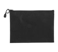 Ipetboom Pochette Zippée En Oxford Noir 18x24 Cm, Résistante Déformation, Pour Accessoires Et Documents, Usage Bureau Et Scolaire