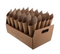 Ipetboom Porte-Cornets à Confettis de Mariage en Papier de Cône, Support Créatif et Matériau Sûr pour Fêtes et Mariages, Design Unique et Élégant