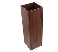 Ipetboom Porte-parapluie Stable en Bois de Noyer Foncé, Seau de Rangement Bac Récupérateur D'eau, pour Entrée Maison, Hôtel ou Bureau, Grand Contenant Multifonction pour Parapluies