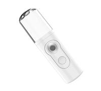 Ipetboom Pulvérisateur à Nano-brouillard Blanc 30ml Rechargeable USB Léger en Abs pour Hydratation du Visage Portable et Pratique pour Femmes