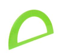 Ipetboom Rapporteur D'ingénieur en Plastique Vert Clair Semi-circulaire pour Rentrée Scolaire, Fourniture pour Aveugles Mesures Précises et Simplification des Opérations à Domicile