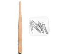 Ipetboom Set de Plumage à Tremper avec Porte-plume en Bois et Acier, Stylo de Calligraphie Décoratif Vintage avec Prise Stable pour Lettrage et Travaux Détaillés