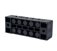 Ipetboom Sets de Bornes à Barrière à 5 Positions 15a 600vac Lot de 5 Double Rangée en Acier et Plastique Facile à Installer, pour Connexions Électriques Industrielles