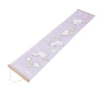 Ipetboom Toise Murale de Croissance Garçon et Filles 30x142 Cm Toile Matière Huile Motif Licorne Violet Amovible Chambre Garçon et Filles Décoration Ludique