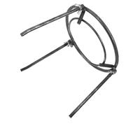 Ipetboom Trépied de Barbecue pour Feu de Camp, Grille de Cuisson Extérieure Démontable en Acier, Structure Triangulaire Robuste, Noir, pour Four en Fonte et Marmites Lourdes, Camping