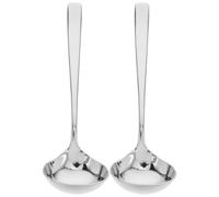 Ipetboom Ustensiles de Cuisine Louches à Sauce Acier Inoxydable 2 Pièces Pour Service en Cuisine Argenté