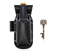 iPihsius Étui à bière Vintage en Cuir pour Homme avec décapsuleur, Cadeau pour Homme, Mains Libres pour Les fêtes, barbecues, Camping