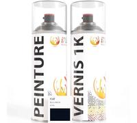 ipixline Kit Retouche Peinture Carrosserie Voiture - Bombe Aérosol Peinture Auto 400 ml, Vernis Brillant 1k 400 ml - Compatible avec Fiat - Blu Lancia Suggestivo Fontana 475A