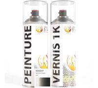 ipixline Kit Retouche Peinture Carrosserie Voiture - Bombe Aérosol Peinture Auto 400 ml, Vernis Brillant 1k 400 ml - Compatible avec Renault - Bronze Doree KAC