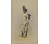 IPLUPJDY Peinture Poster Abstraite Tableau Mural Peinture sur Toile un Grenadier Debout de la Garde Municipale par Jean Baptiste Edouard Detaille Pour les Décorations pour la Maison 60x90cm