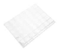 iplusmile 10 Feuilles Inserts pour Classeur à Pièces en PVC Transparent, 42 Pochettes par Feuille, pour Collectionneurs de Pièces de Monnaie