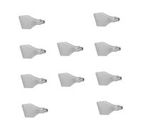 iplusmile 10 Pièces Buse De Soufflage Buse Plate Ventilateur Soufflant Vent Buse Souffler La Buse De Refroidissement Par Vent Buse En Forme D'éventail Buse à Comprimé D'aluminium