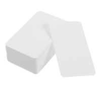 iplusmile 100 Cartes Blanches Vierges à Double Face en Papier Couché, Design Classique, pour Écrire des Messages, pour Écrivains et Lecteurs