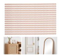 iplusmile 12 moulure decorative en bois brut à demi-perles | Baguettes rondes pour meubles, bords de porte, murs et fenêtres, pour décoration intérieure et bricolage