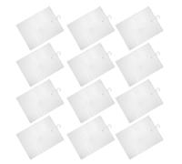 iplusmile 12 Pièces Paquet de Rangement Suspendus avec Crochets, Pvc | Réutilisables, Design Plat, Protection Anti Poussière, Visibilité du Contenu, pour Bibliothèque et Pharmacie