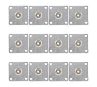 iplusmile 12pcs Plaques de Fixation Métalliques pour Pieds de Canapé en Fer, Connexion Robuste et Prolongation Durée de Vie du Mobilier pour Chambres et Salons