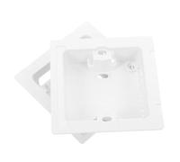iplusmile 2 Pièces Boîtier de Base du Contrôleur de Pièce Filaire Blanc | Panneau Arrière de Climatiseur Mural, Plaque Arrière du Contrôleur Mural, Fête