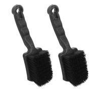 iplusmile 2 Pièces Brosse de Nettoyage pour Auge, Manche Plastique Noir, | Brosse Polyvalente Légère, Poils Plastiques Texturés, Poignée Solide, pour Écurie, Cuisines, Réservoirs D'eau