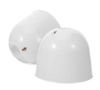 iplusmile 2 Pièces Kit Cache Inférieur Ventilateur de Plafond en Plastique Blanc sans Bavure Haute pour Restaurants et Bars Réutilisable