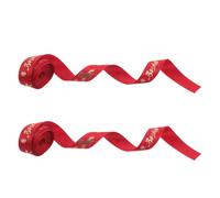 iplusmile 2 Rouleaux Ruban Décoratif Année du Cheval 2026 Polyester Rouge | Rouleau 1 Pouce X 10 Yards, Usage Mariage et Printemps, pour Bouquets et Loisirs Créatifs