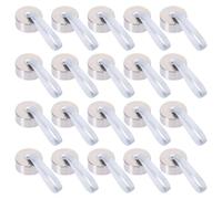 iplusmile 20 Pièces Bouchons de Bouteille en Acier Inoxydable Argenté, | Silicone Intégré, Rangement Facile, Usage Simple, pour Bouteille Réutilisable, Accessoire Sport et Quotidien