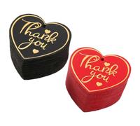 iplusmile 200 Pièces Étiquettes de Remerciement de Cœur, Papier, pour | Décor de Paquet, Cartes Nominatives, Marquage D'invitations et Boîtes à Gâteaux, Designs Élégants