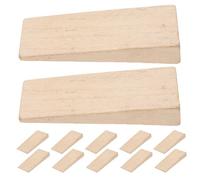 iplusmile 24 Pièces Kit de Coin de Manche de Hache en Bois Beige | Fixation Conique, Installation Simple, Stabilité Renforcée, Compatible Haches et Marteaux, Usage Jardin