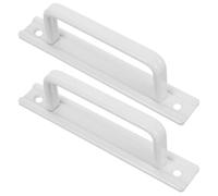 iplusmile 2pièces Poignée de Porte Coulissante Aluminium Bicolore Blanc et Blanc pour Porte Coulissante Armoire Miroir Fenêtre Cuisine Simple Design Moderne Facile à Poser