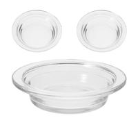 iplusmile 3 Pièces Plat Brûleur en Verre Rond 115mm, Forme Chapeau | Chambres et Salons, Compatible Usage Multi-scènes, Entretien Facile, Accessoire de Remplacement