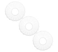 iplusmile 3 Pièces Récupérateur de Cire pour Chandeliers en Verre Rond | Anneaux de Bougie, Large Zone de Capture, Réutilisable et Facile à Nettoyer, Dîner Romantique et Cérémonie