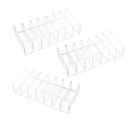 iplusmile 3 Pièces Support Transparent Rangement Pratique et Résistant Acrylique à Cases Classique pour Organiser Vos Jetons pour Accessoires de Jeu