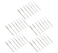 iplusmile 35 Pièces Foret Diamant en Émeraude Argenté pour Perçage Précis de Pierres Dures et Agate, Outil Polyvalent pour Fabrication de Bijoux et Projets de Joaillerie